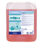 Ein 10-Liter-Behälter von Dr. Schnell HORNILLA der DR.SCHNELL GmbH & Co. KGaA, gefüllt mit roter Flüssigkeit. Das deutsche Etikett zeigt Produktangaben, Gebrauchsanweisungen und Sicherheitssymbole für kraftvolle Reinigung.
