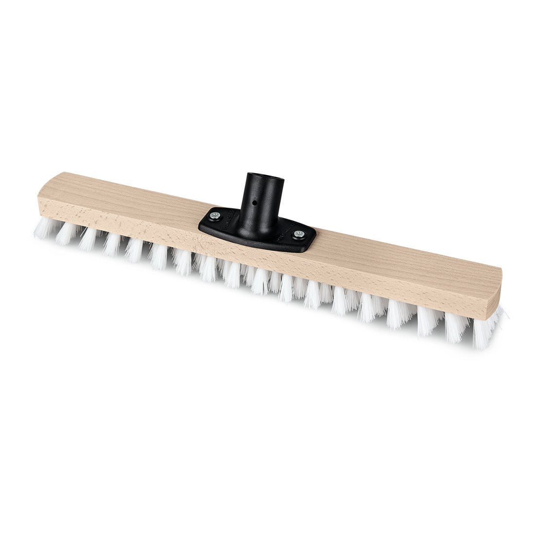 The Nölle Profi Brush Power Stick Wiper, 40 cm, PP-white/green, hard | 1 piece from Nölle Profi Brush Brush & Paint Technique e.K. is a robust, rectangular brush with stiff bristles, ideal for the Power Stick Wiper System.