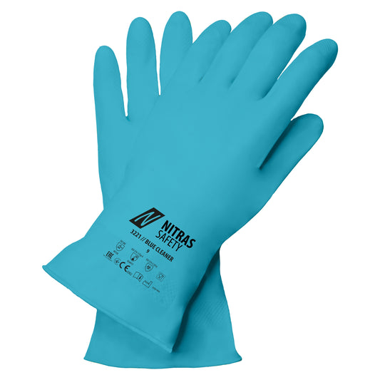 NITRAS BLUE CLEANER, Chemikalienhandschuhe, blau