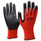NITRAS nylon gloves, red / black