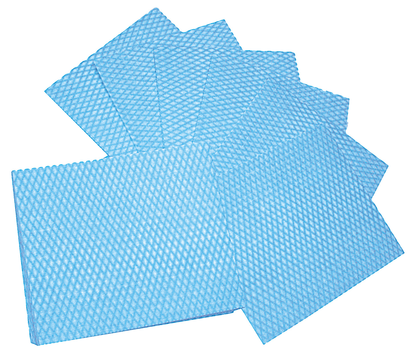 Multi-purpose cloths 32x38 cm, polyester/viscose, blue/white | Pack (50 pieces)