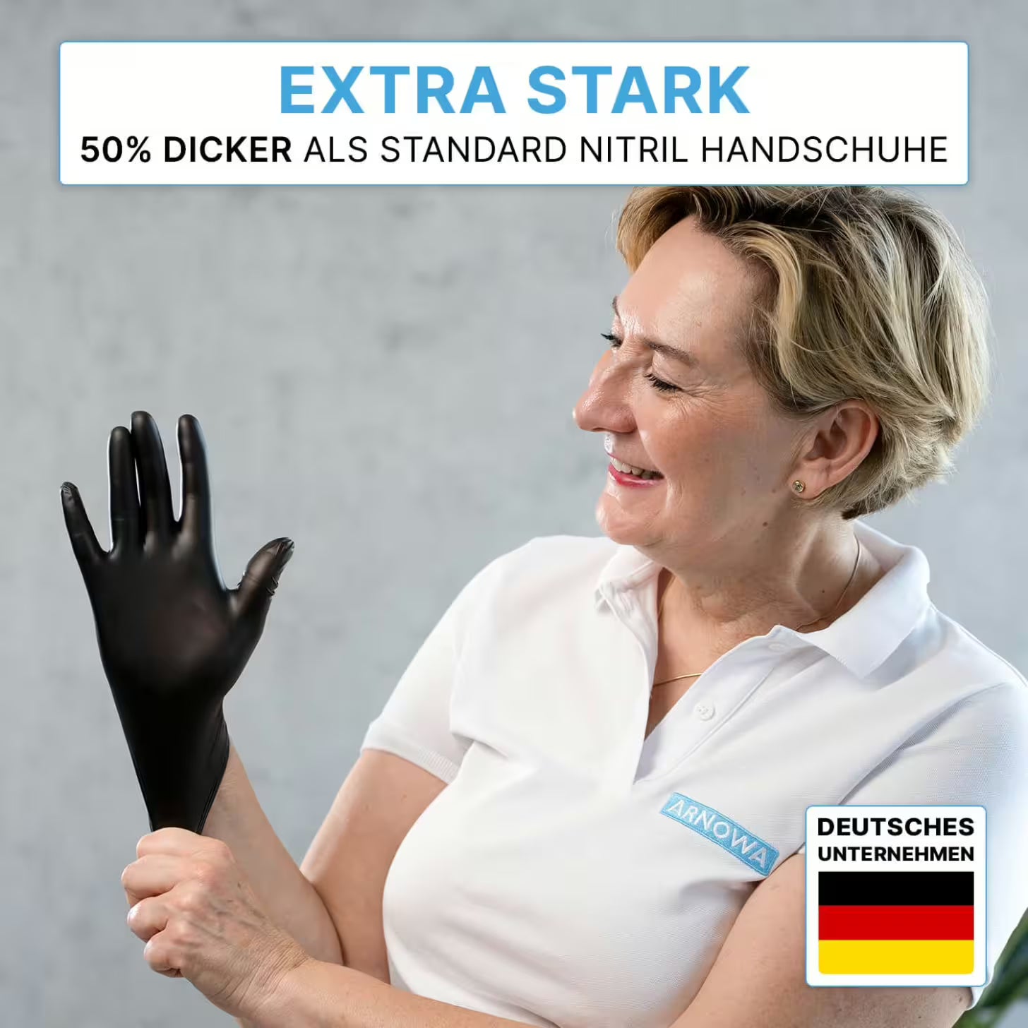 nitril handschuhe extra stark ARNOMED NITRIL XTRA PURE BLACK Hautverträgliche & Akzeleratorfreie Ein