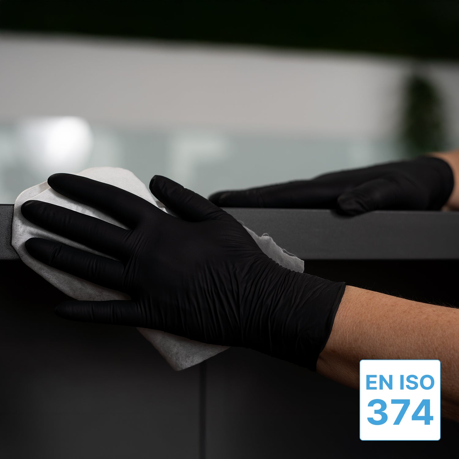 nitril handschuhe dicke ARNOMED NITRIL BLACK XTRA STRONG Extra dicke Einmalhandschuhe aus Nitril in Schwarz