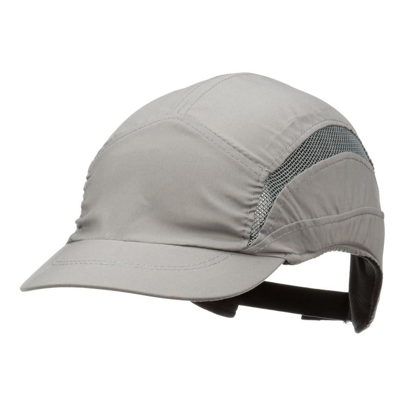 3M™ First Base™ 3 Anstoßkappe 2030607, Classic, Grau, verkürzter Schirm, 55 mm | Packung (1 Stück)