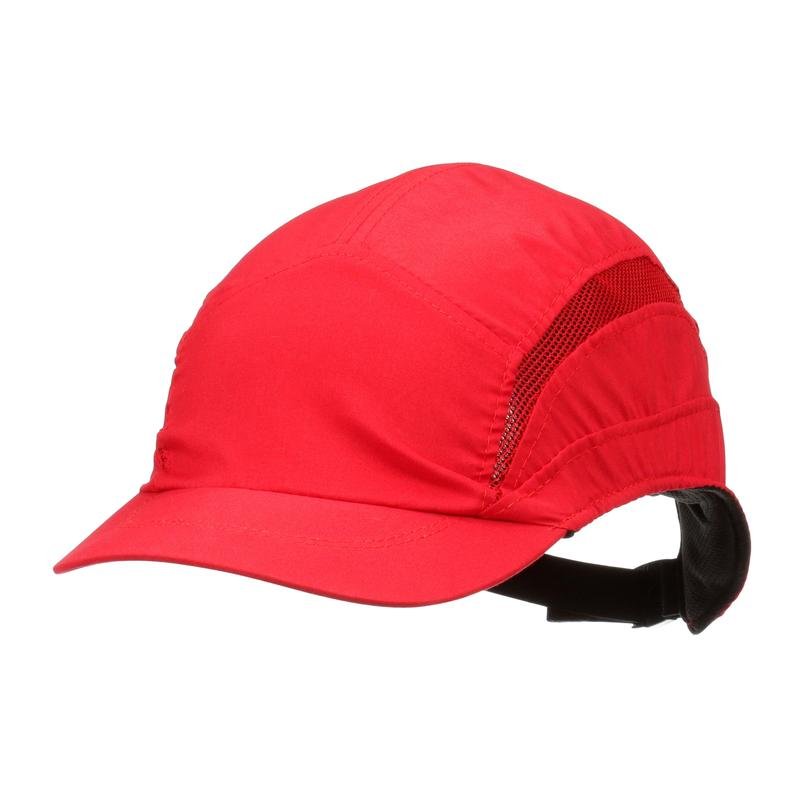 3M™ First Base™ 3 Anstoßkappe 2030616, Classic, Rot, verkürzter Schirm, 55 mm | Packung (1 Stück)