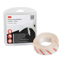 3M™ Hook and Loop Tape SJ352B, White, 25 mm x 1.25 m, 4.4 mm, Blister IPC | Pack (1 roll)