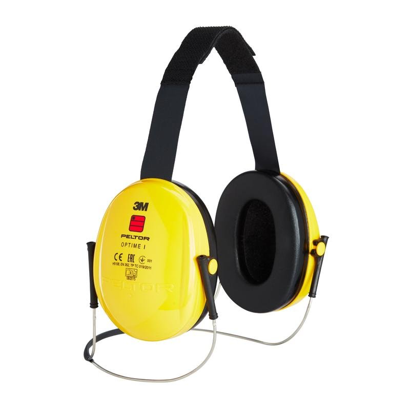3M™ PELTOR™ Optime™ I Kapselgehörschützer, gelb, Nackenbügel, H510B-403-GU | Packung (1 Stück)