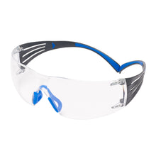 3M™ SecureFit™ 400 Schutzbrille, blau/graue Bügel, Scotchgard™ Anti-Fog-/Antikratz-Beschichtung (K&N), transparente Scheibe, SF401SGAF-BLU-EU | Packung (1 Stück)