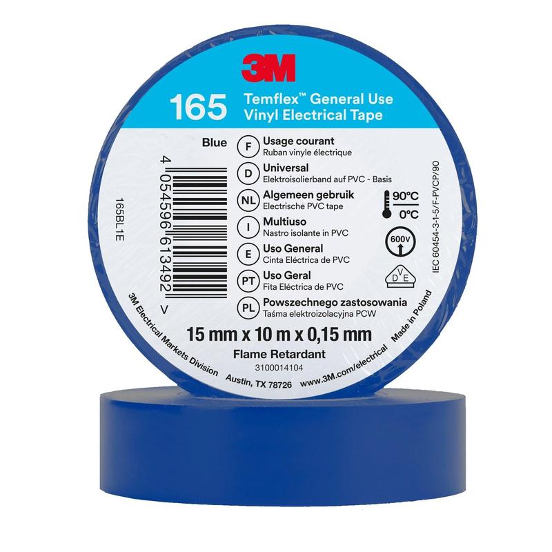 3M™ Temflex™ Vinyl-Isolierband 165 Blau