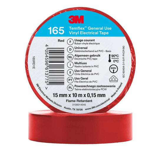 3M™ Temflex™ Vinyl-Isolierband 165 Rot