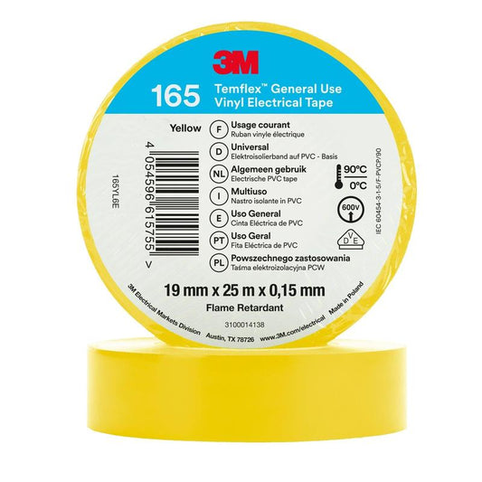 3M™ Temflex™ Vinyl-Isolierband 165 Gelb