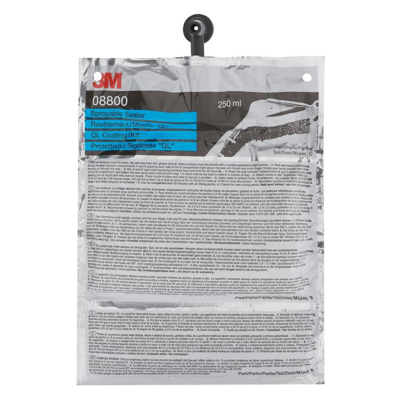 3M™ Sprühbare Zweikomponenten-Dichtungsmasse, Grau, 250 ml, 08800 | Karton (1 Stück)