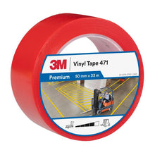 3M™ Soft PVC Tape 471, Red, 50mm x 33m, 0.14mm, Individually Packed | Pack (1 roll)