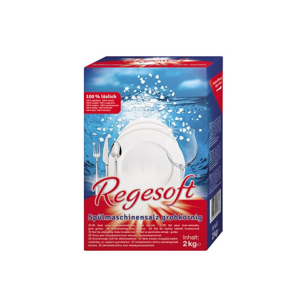 Regesoft Geschirrspüler Spezialsalz grobkörnig | Schachtel (2 kg)