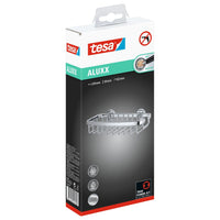 tesa ALUXX Single-Tier Adhesive Shower Shelf, Chrome-Plated, Includes Adhesive Solution