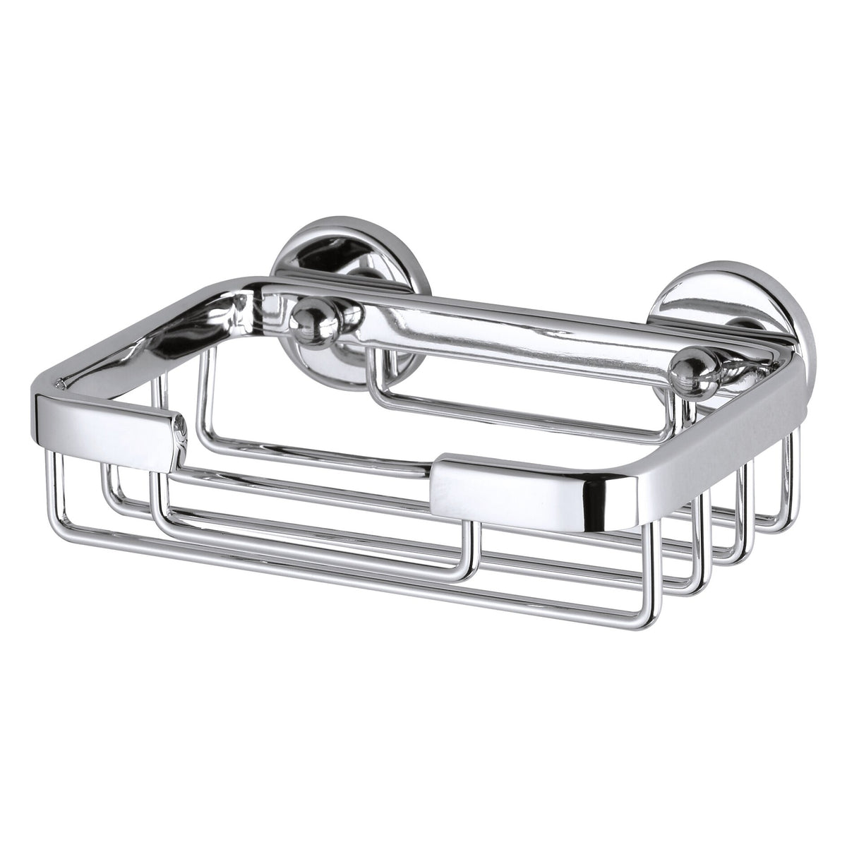 tesa ALUXX Soap Dish, Aluminum, Chrome-Plated, Includes Adhesive Solution