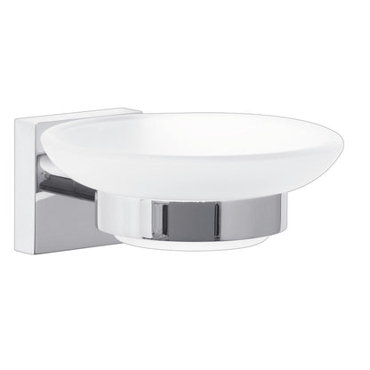 tesa EKKRO soap dish, chrome-plated metal, self-adhesive