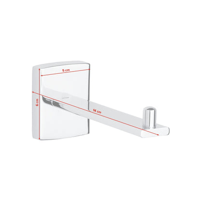 tesa Klaam Replacement Roll Holder, Chrome-Plated, Includes Adhesive Solution – Dimensions