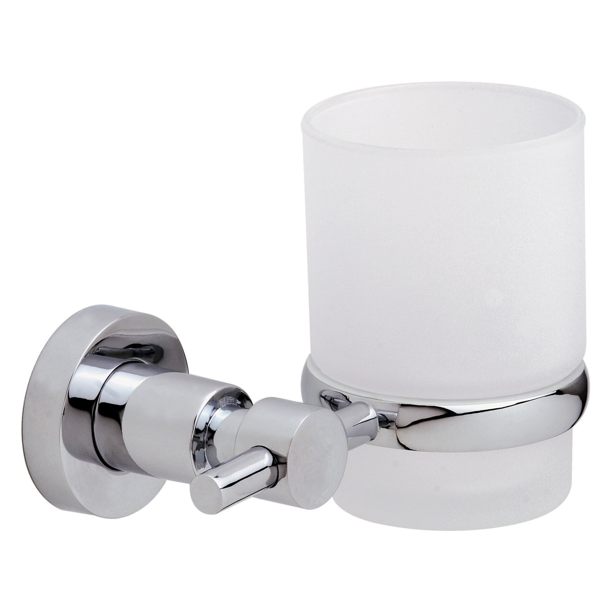 tesa Loxx Toothbrush Holder in Stainless Steel Finish, with Adhesive Solution