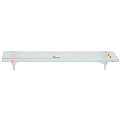 tesa Luup Glass Tray, Chrome-Plated, Includes Adhesive Solution – Dimensions