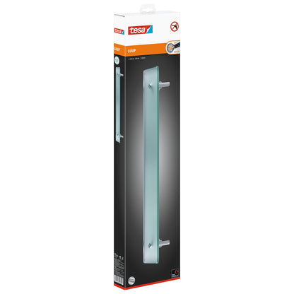 tesa Luup Glass Tray, Chrome-Plated, Includes Adhesive Solution
