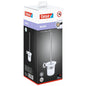tesa MOON Toilet Brush, Stainless Steel Look, with Adhesive Solution Included