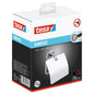 tesa SMOOZ Toilet Paper Holder with Lid, Includes Adhesive Solution