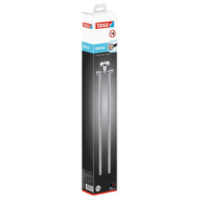tesa SMOOZ Wall-Mounted Towel Rack, 2-arm, Chrome-Plated, Adhesive Mount