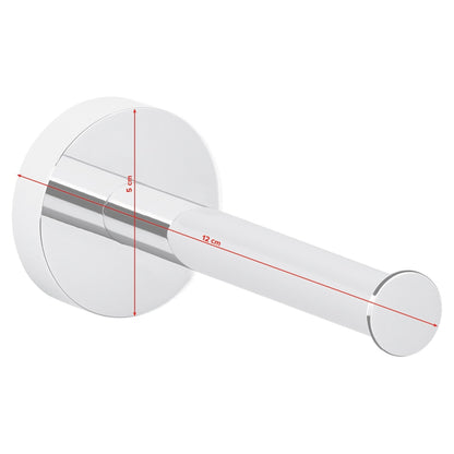 tesa SMOOZ Toilet Paper Replacement Roll Holder, Includes Adhesive Solution – Dimensions