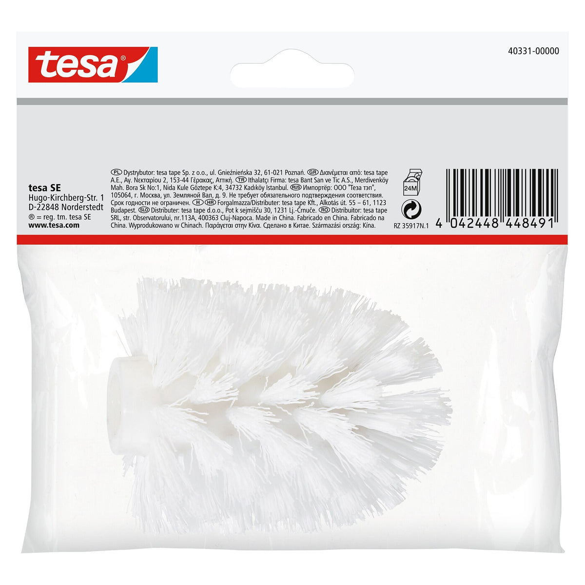 tesa Replacement Head for Toilet Brushes: White, Deluxxe, Elegaant, Exxcellent, Ekkro, Hukk, Klaam, Loxx, Luup, or Smooz