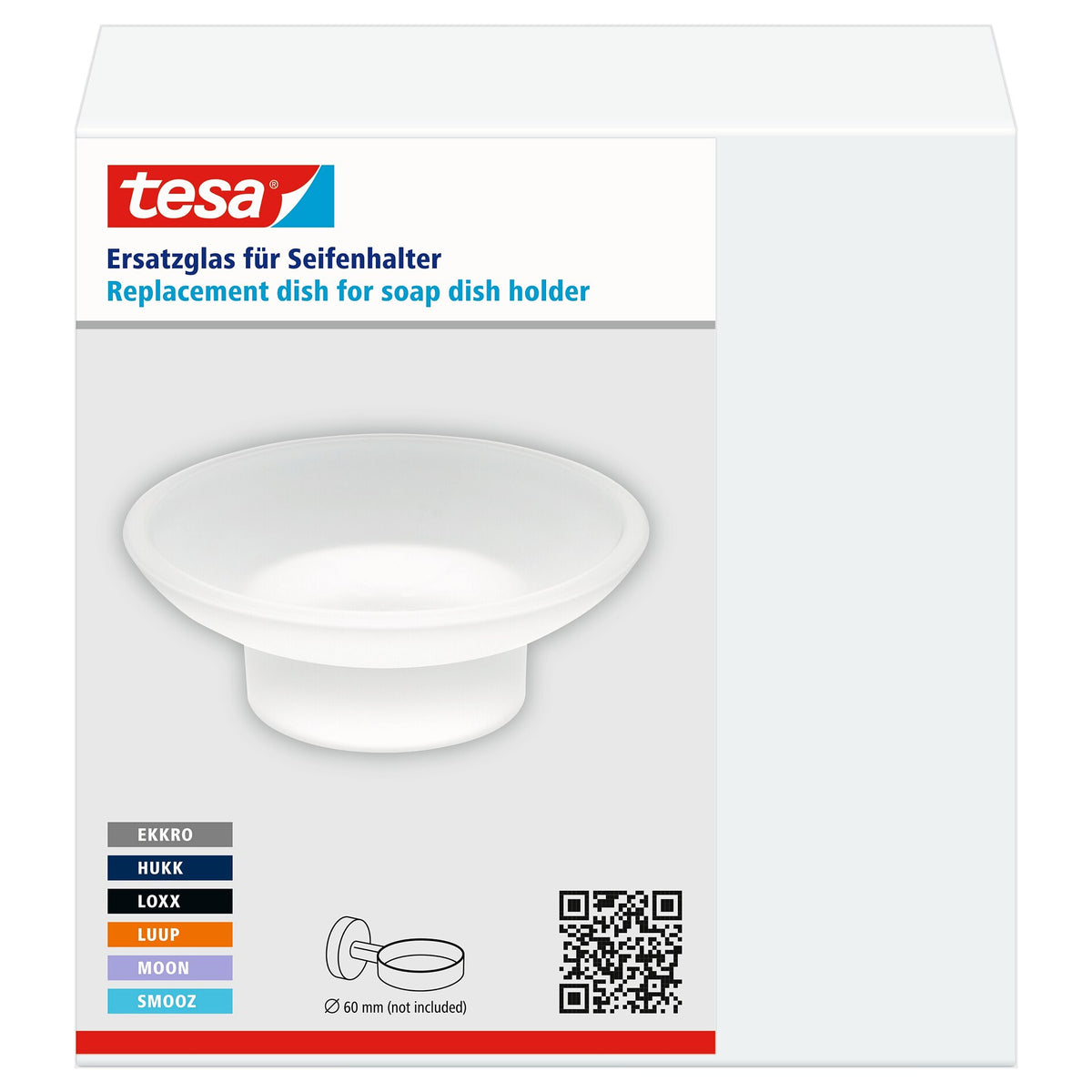 tesa Replacement Shell for Ekkro, Hukk, Loxx, Luup, Moon, and Smooz Soap Dishes