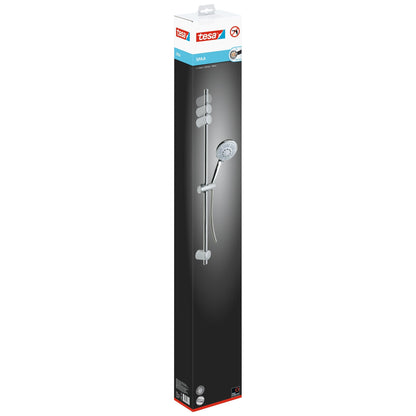 tesa SPAA Shower Set, 90 cm, chrome-plated, includes adhesive solution