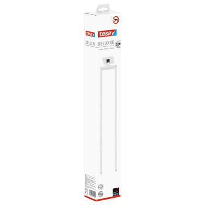 tesa DELUXXE Towel Rack, 2 Arms, with Adhesive Solution Included
