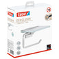 tesa EXXCLUSIV Toilet Paper Holder with Shelf, Includes Adhesive Solution