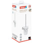 tesa EXXCLUSIV Toilet Brush Holder (No Drilling Required), Stainless Steel Finish