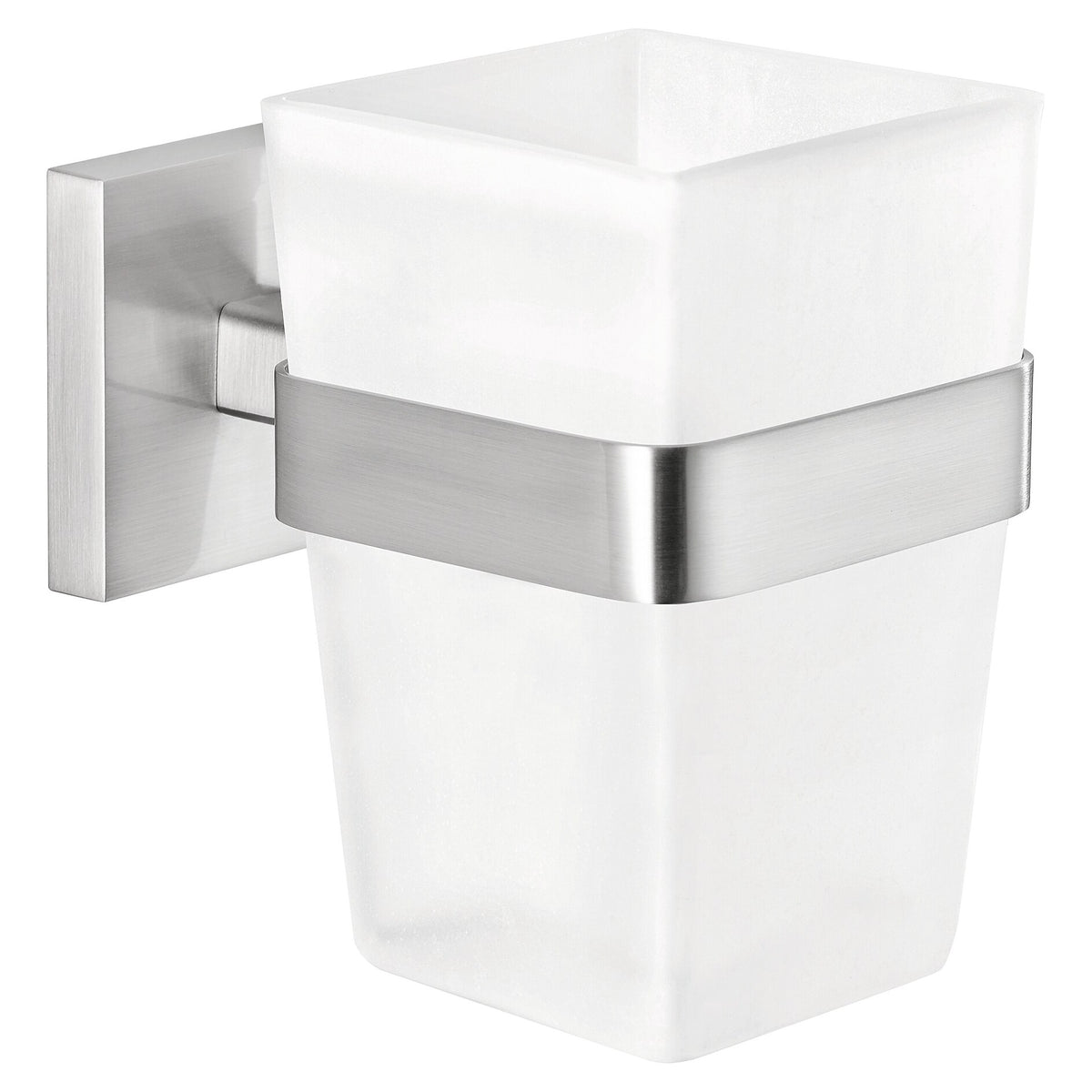 tesa EXXCLUSIV Toothbrush Holder, Elegant Design, Includes Adhesive Solution