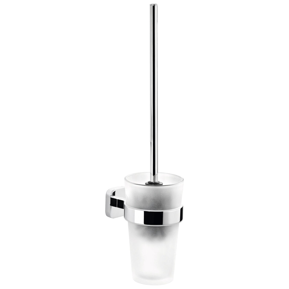 tesa ELEGAANT Toilet Accessory Set, Metal, Chrome-Plated, Includes Adhesive Solution