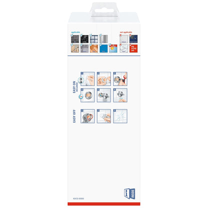 tesa ELEGAANT Toilet Accessory Set, Metal, Chrome-Plated, Includes Adhesive Solution