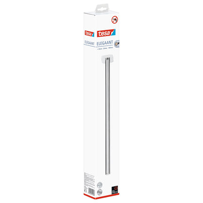 tesa ELEGAANT Towel Rack, 1-arm, Metal, Chrome-Plated, Adhesive Mount