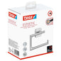 tesa Esteetic Toilet Paper Holder, Stainless Steel Look, Adhesive Mount