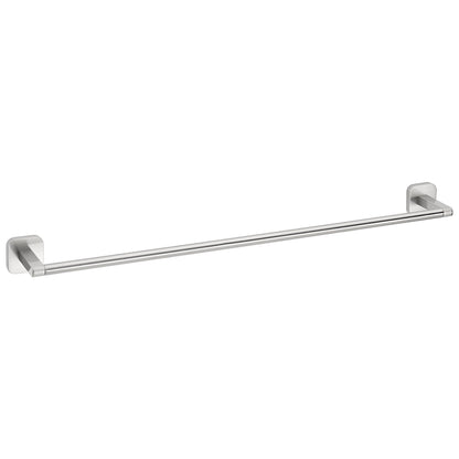 tesa Esteetic Towel Rack, Stainless Steel Look, Includes Adhesive Solution, 63 cm