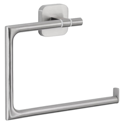 tesa Esteetic Towel Ring, Stainless Steel Look, Includes Adhesive Solution