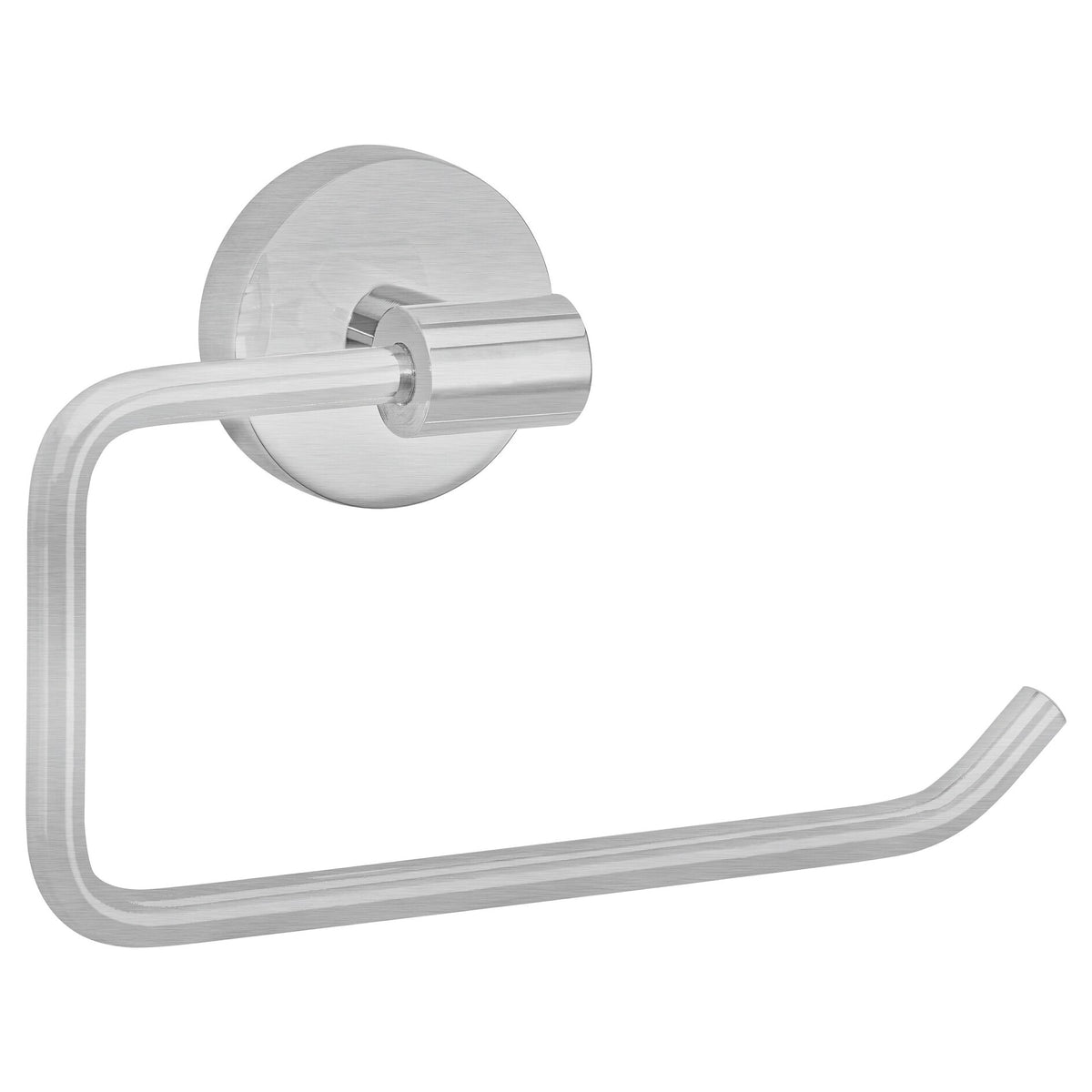 tesa Nooblesse Toilet Paper Holder (without lid), stainless steel finish, includes adhesive solution