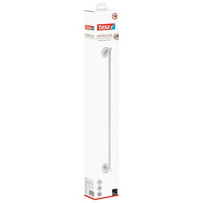 tesa Nooblesse Towel Rack, 600 cm, Stainless Steel Finish, Includes Adhesive Solution