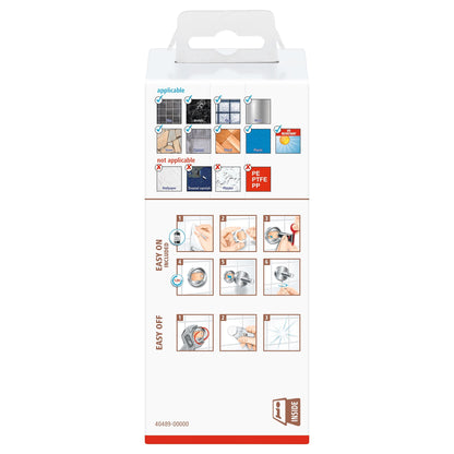 tesa Nooblesse Replacement Roll Holder, Stainless Steel Finish, Includes Adhesive Solution