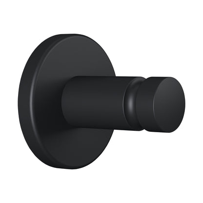 tesa MOON BLACK Towel Hook, Matte Black, Includes Adhesive Solution