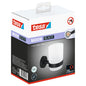 tesa MOON BLACK Toothbrush Cup Holder, Matte Black, Includes Adhesive Solution