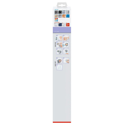 tesa MOON WHITE 2-arm Towel Rack, Matte White, Includes Adhesive Solution