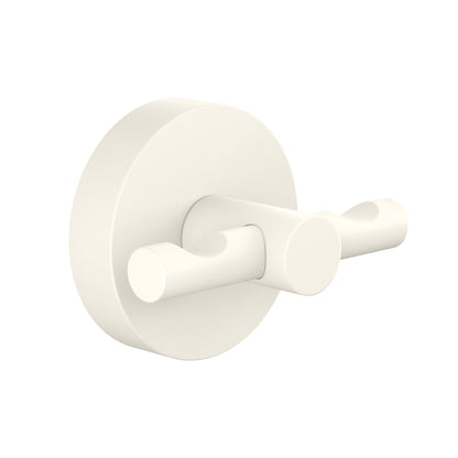tesa MOON WHITE Bathrobe Hook, matte white, includes adhesive solution