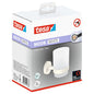 tesa MOON WHITE Toothbrush Cup Holder, Matte White, Includes Adhesive Solution